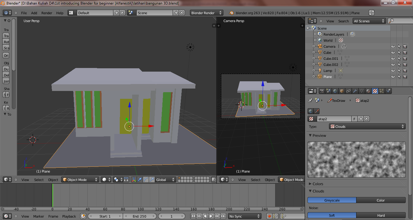 Membuat Animasi 3D Bangunan Dengan Blender
