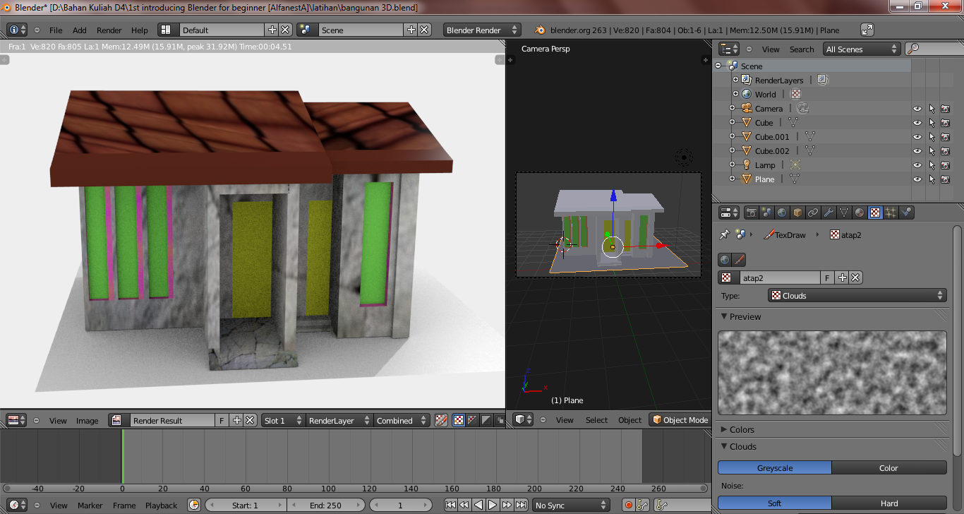 Membuat Animasi 3D Bangunan Dengan Blender